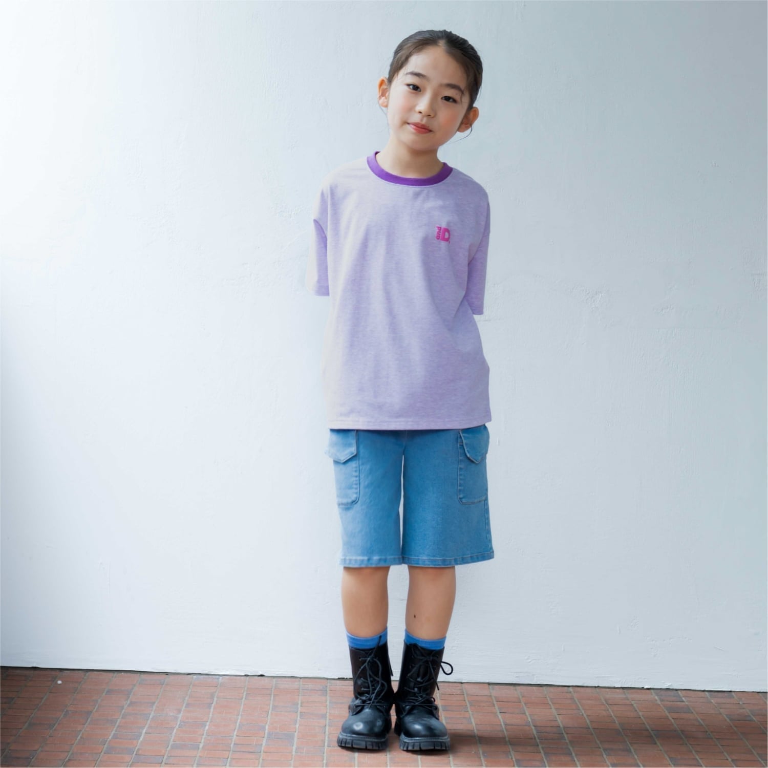 アンドディー. プティマイン and D. petit main カーゴハーフパンツ （ブルー） ブルー