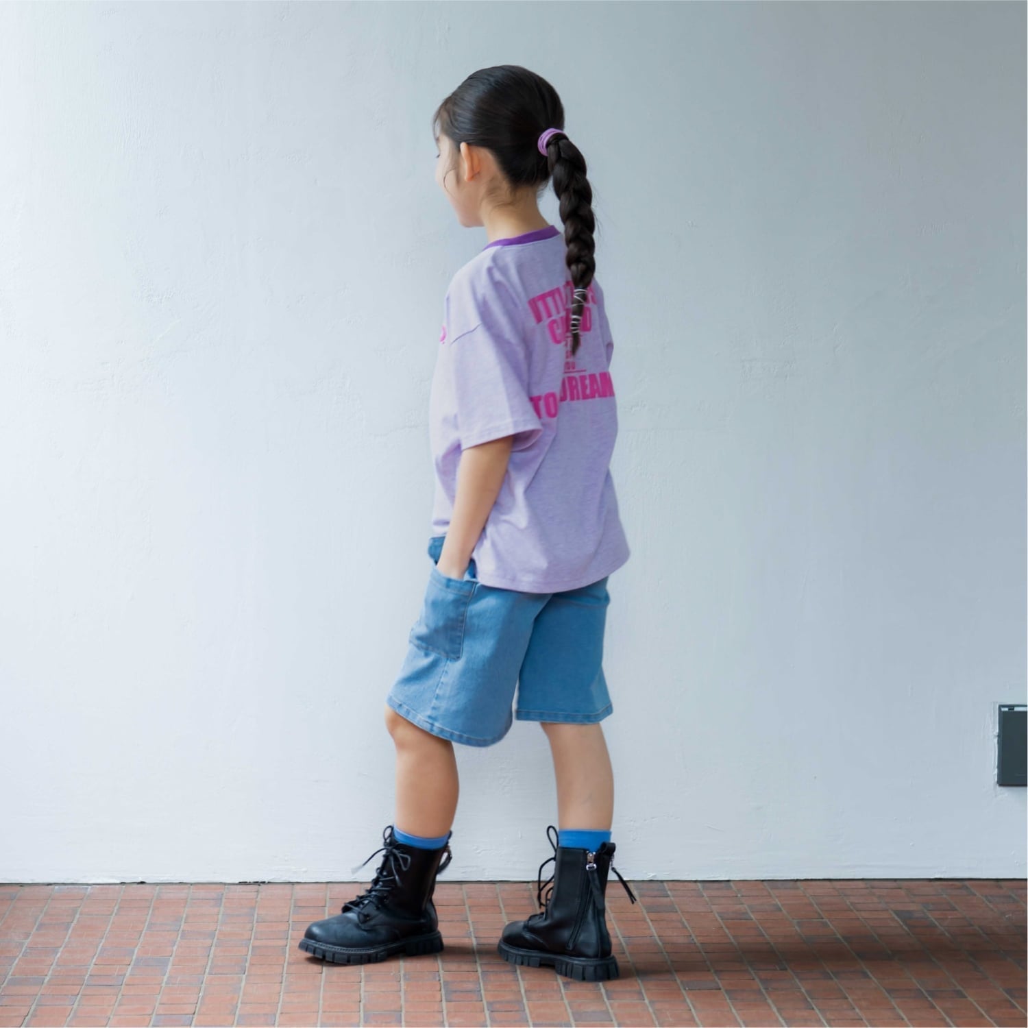 アンドディー. プティマイン and D. petit main カーゴハーフパンツ （ブルー） ブルー