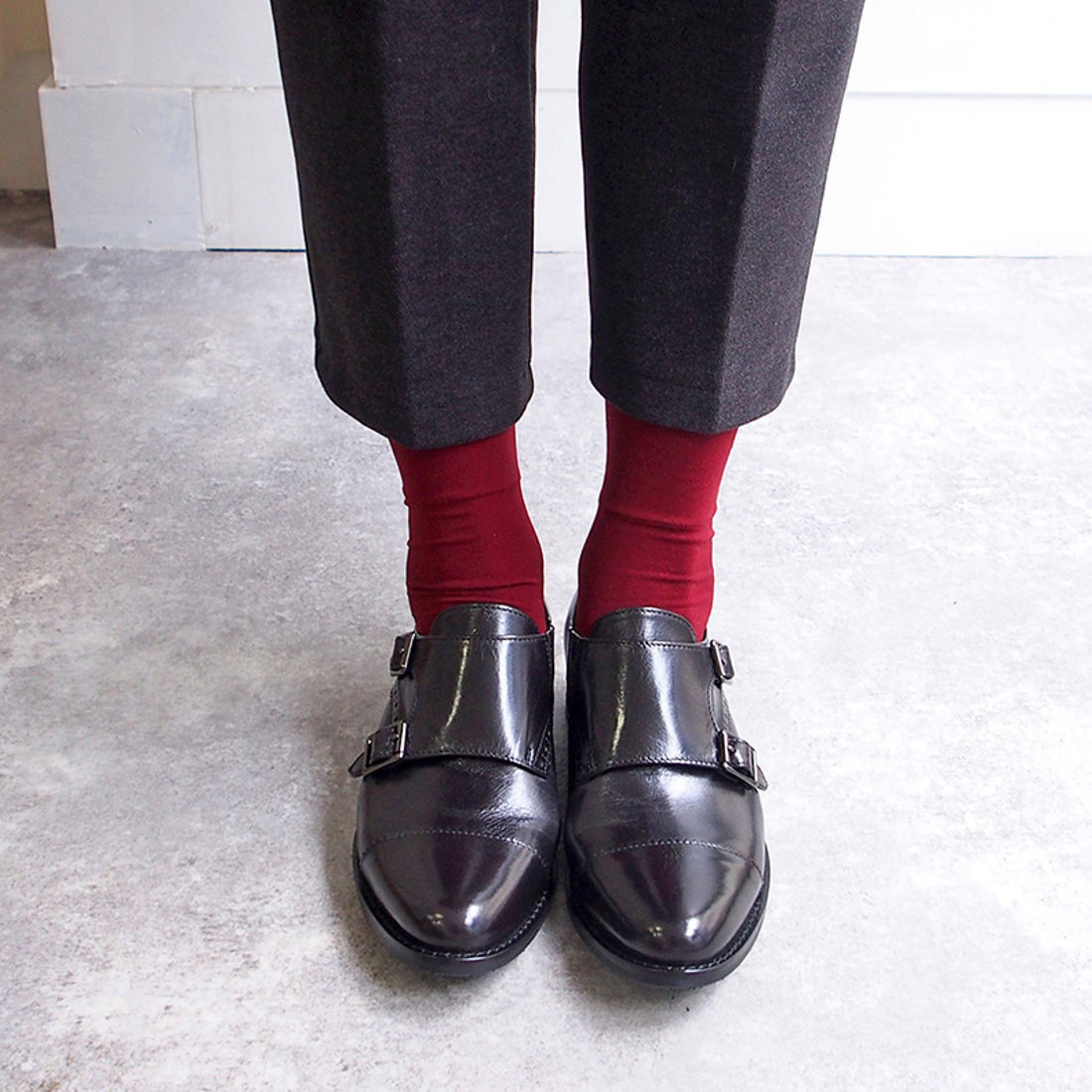 アプレ apres やわらかな履き心地ダブルモンクストラップマニッシュ （ブラック） （ブラック） ブラック