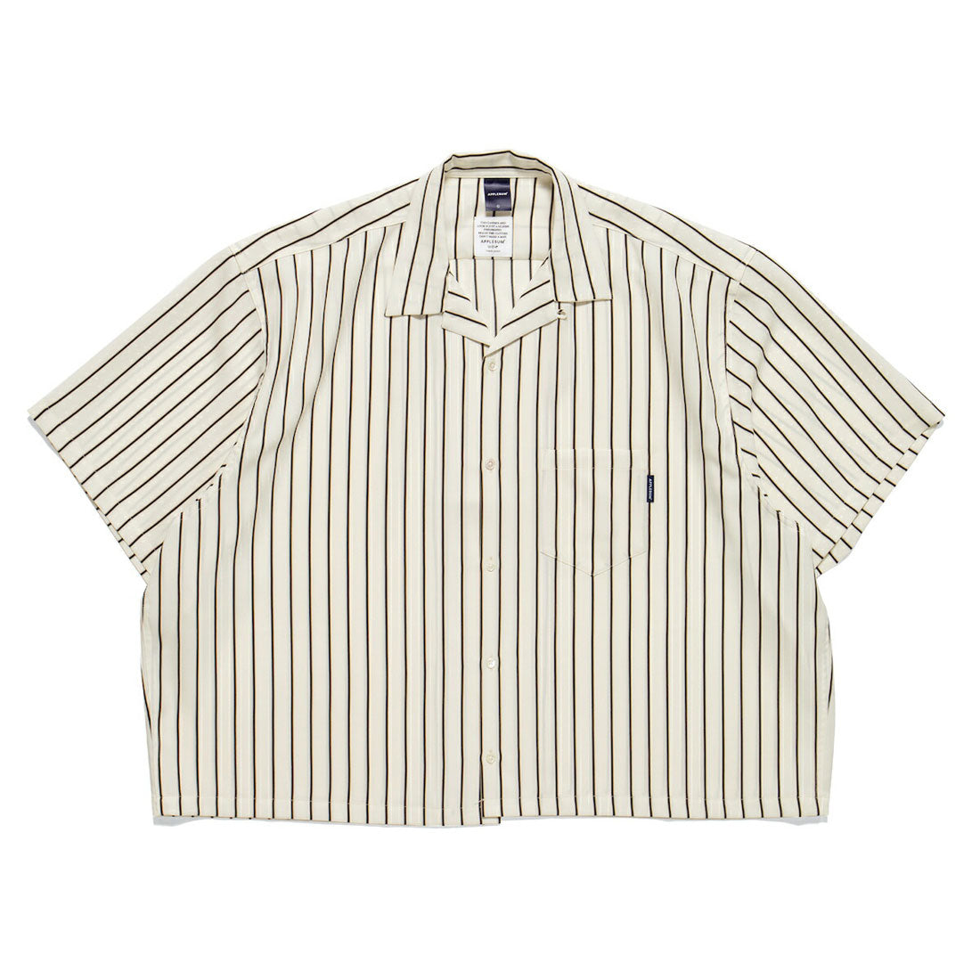 アップルバム APPLEBUM APPLEBUM Big Sleeve Stripe Aloha Shirt（アップルバム ビッグ スリーブ ストライプ アロハ シャツ） （Ivory） Ivory