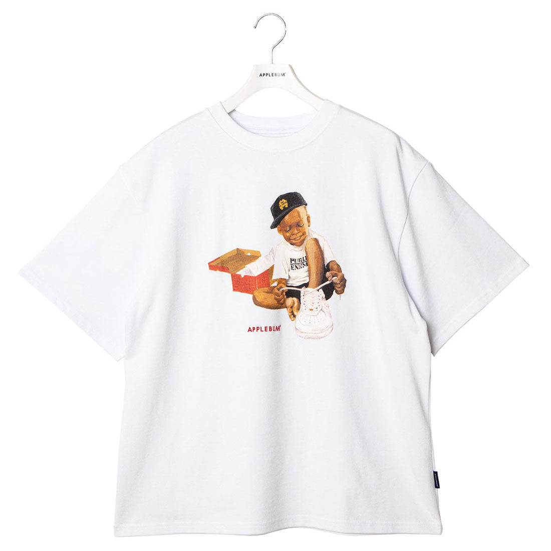 アップルバム APPLEBUM ブランニュー キックス” Tシャツ（“Brand New Kicks” T-shirt） （White） White