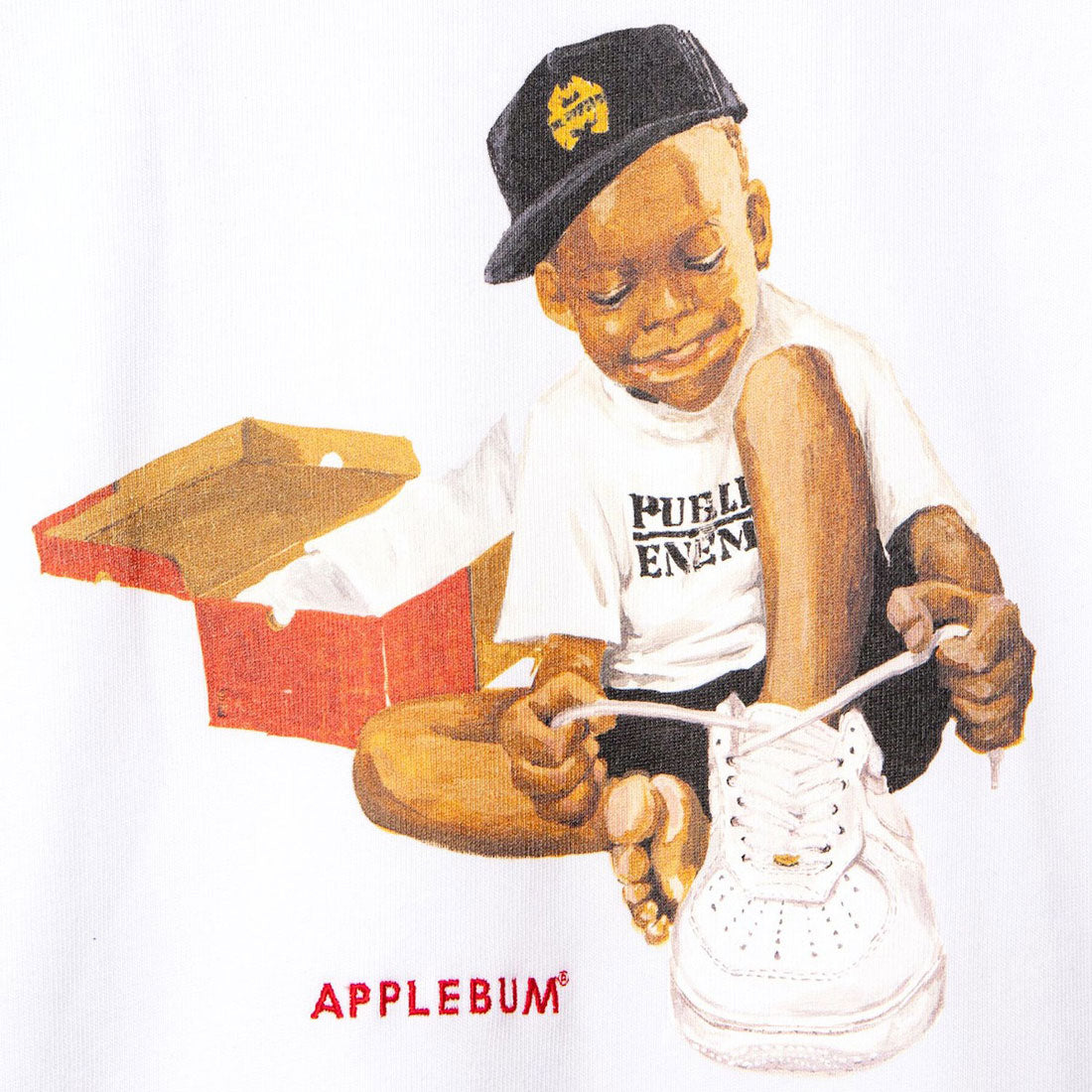 アップルバム APPLEBUM ブランニュー キックス” Tシャツ（“Brand New Kicks” T-shirt） （White） White