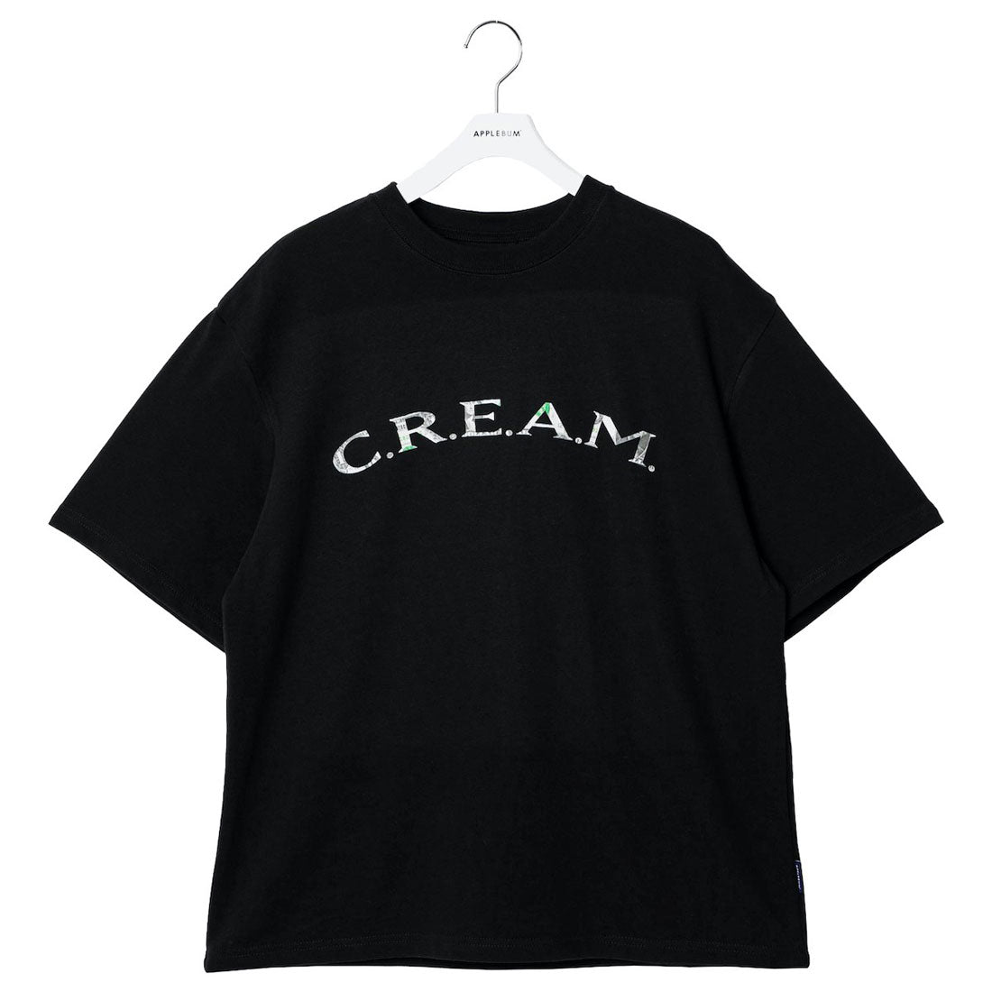 アップルバム APPLEBUM “C.R.E.A.M.” Tシャツ（“C.R.E.A.M.” T-shirt） （Black） Black