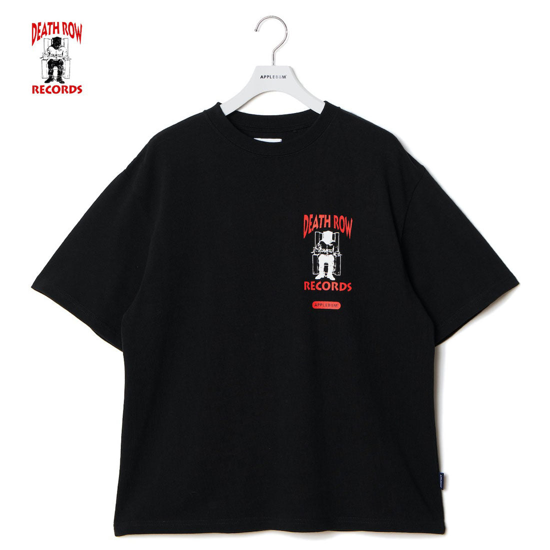 アップルバム APPLEBUM “デス ロウ レコード” Tシャツ（“DEATH ROW RECORDS” T-SHIRT） （Black） Black