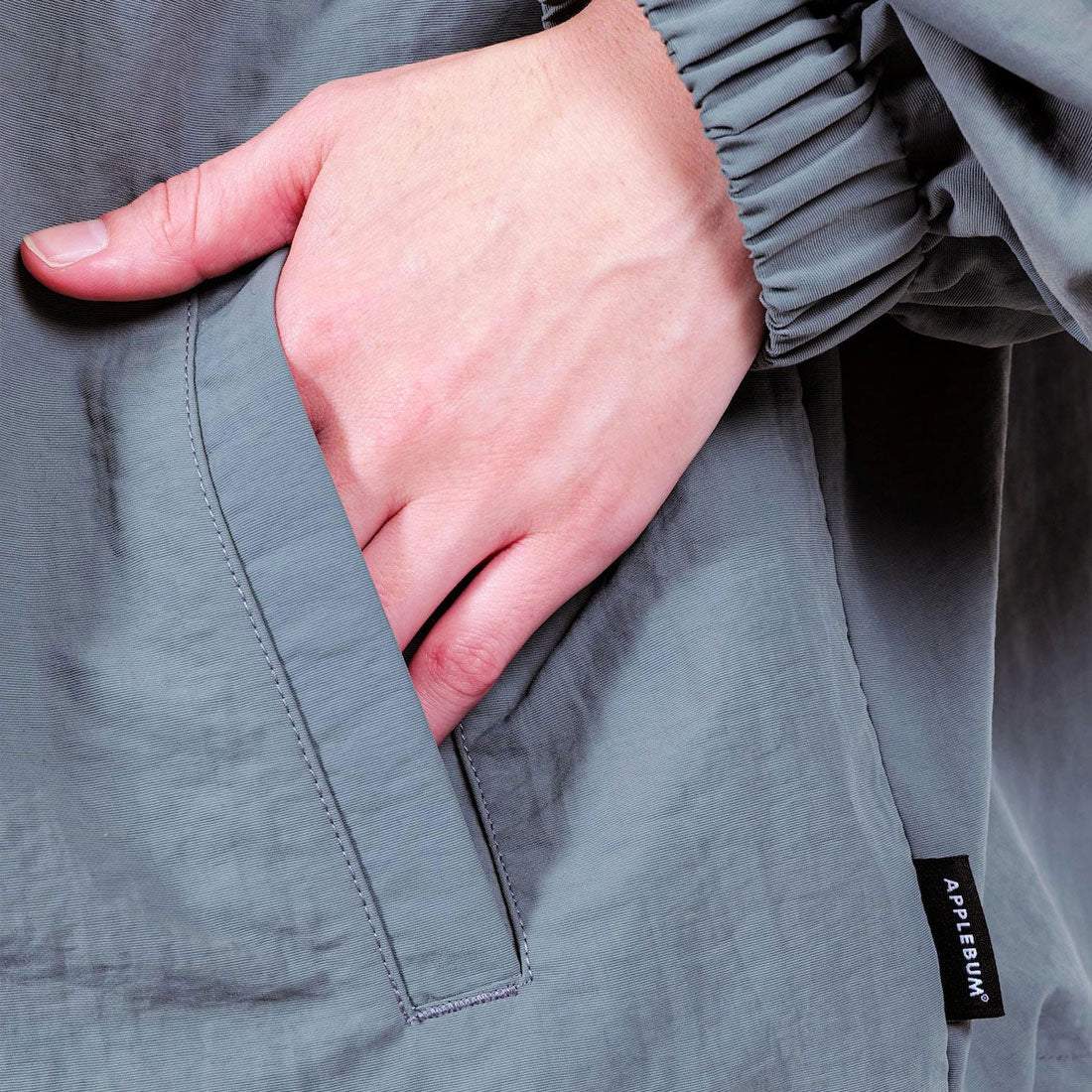 アップルバム APPLEBUM ナイロン トラックジャケット（Nylon Track Jacket） （Gray） Gray