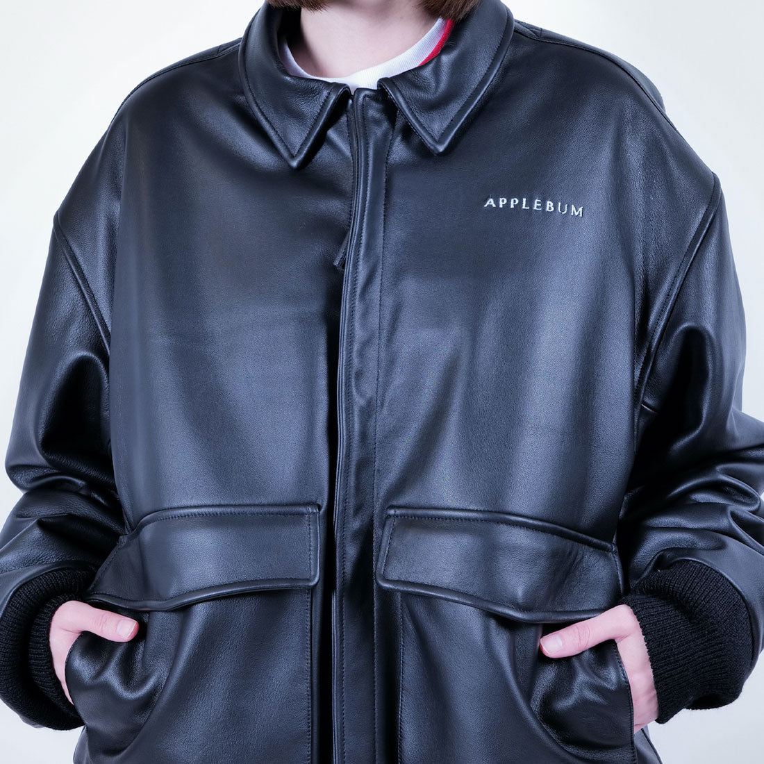 アップルバム APPLEBUM A-2 レザー ジャケット（A-2 Leather Jacket） （Black） Black