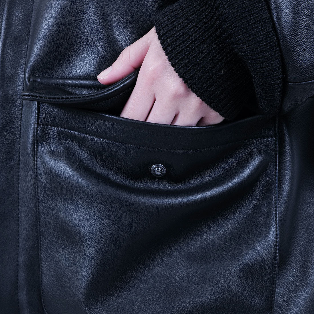 アップルバム APPLEBUM A-2 レザー ジャケット（A-2 Leather Jacket） （Black） Black