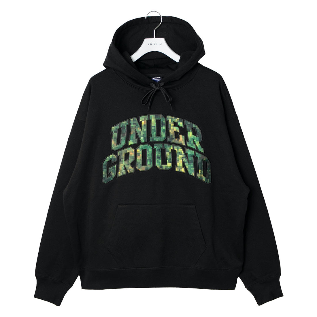 アップルバム APPLEBUM “ピクセルカモ アンダーグラウンド” フーディ（“Pixel Camo UNDERGROUND” Hoodie） （Black） Black