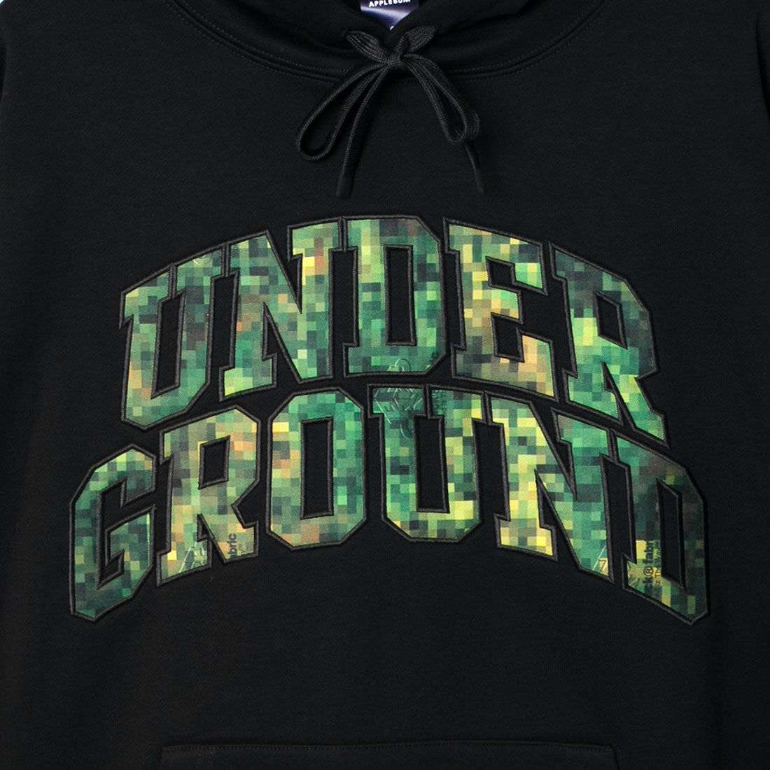 アップルバム APPLEBUM “ピクセルカモ アンダーグラウンド” フーディ（“Pixel Camo UNDERGROUND” Hoodie） （Black） Black