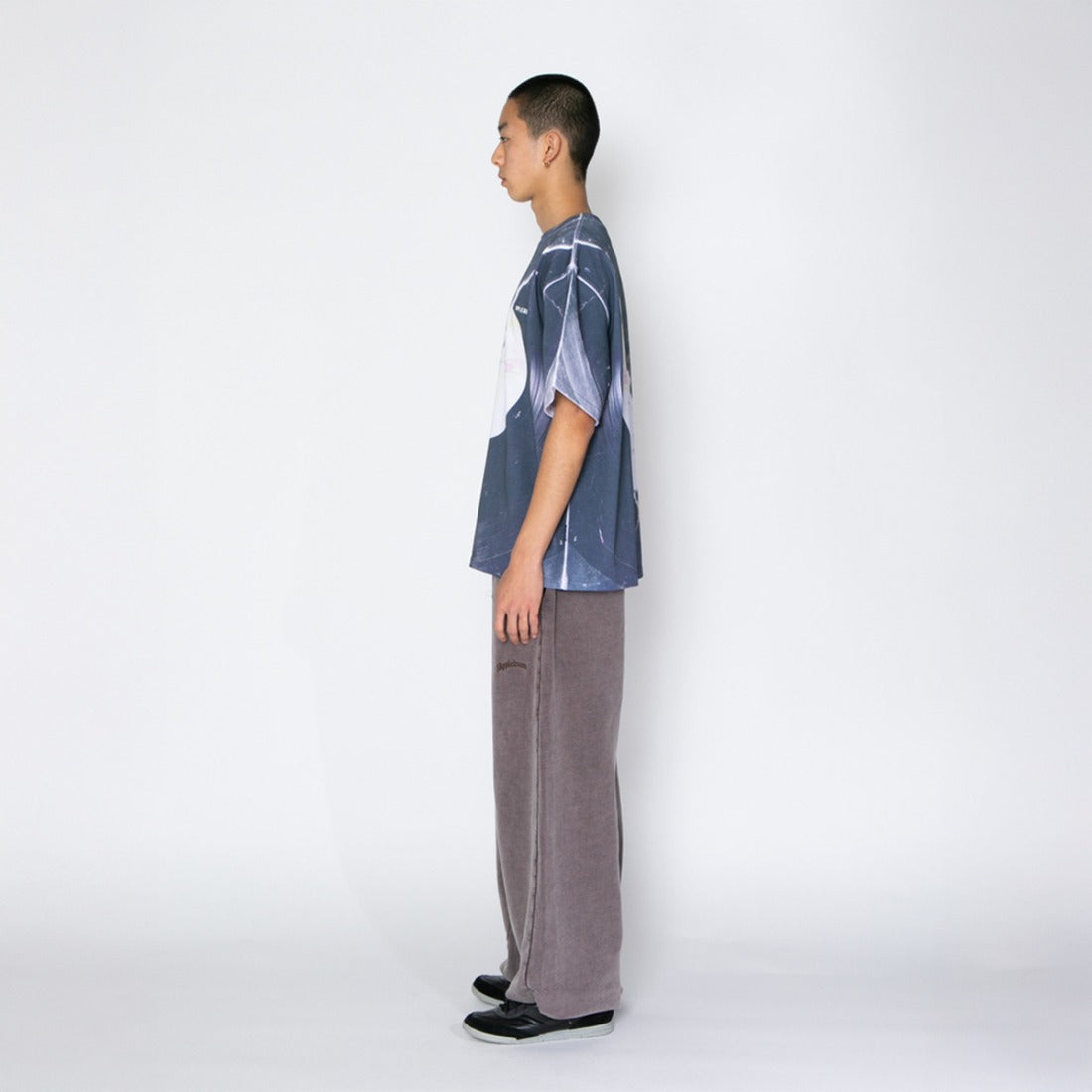アップルバム APPLEBUM パウダーダイ ワイド スウェットパンツ（Powder-Dye Wide Sweat Pants） （Brown） Brown