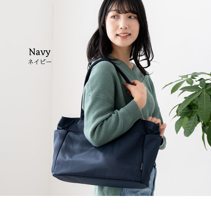 アップルバッグ APPLE BAG 中仕切り トートバッグ A4サイズ（ネイビー） ネイビー