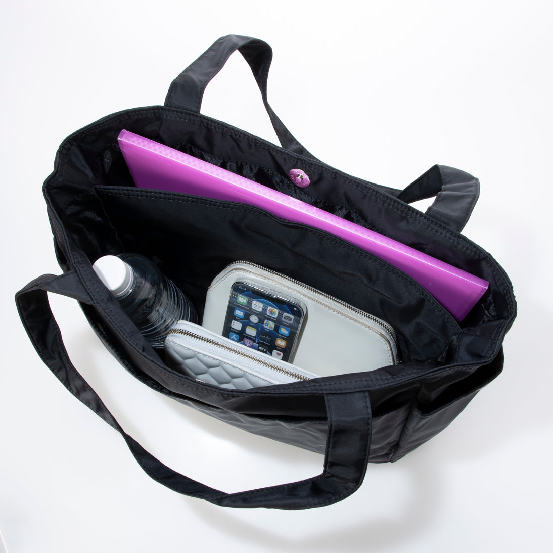 アップルバッグ APPLE BAG 中仕切り トートバッグ A4サイズ（ネイビー） ネイビー