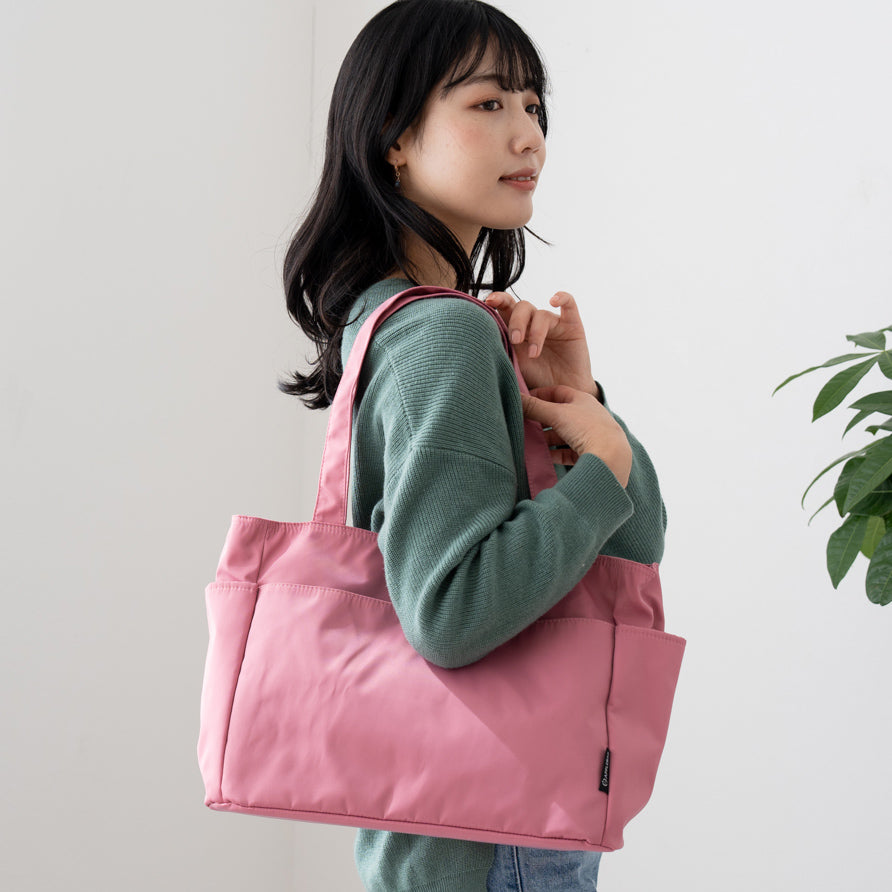 アップルバッグ APPLE BAG 中仕切り トートバッグ A4サイズ（ピンク） ピンク