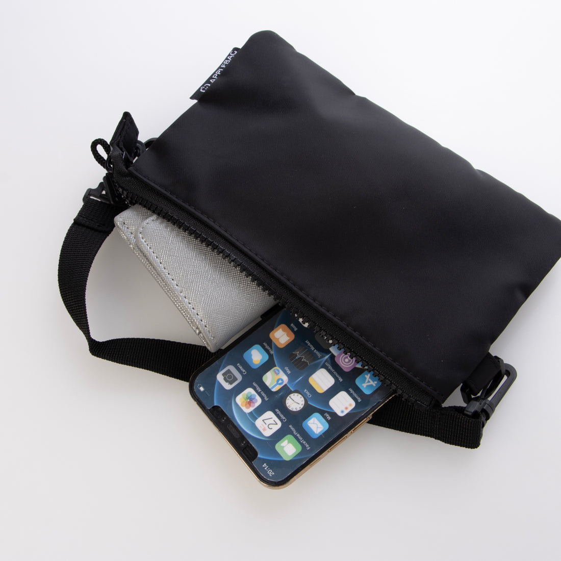 アップルバッグ APPLE BAG お財布ポシェット ショルダー（ブラック） ブラック