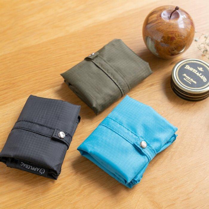 [APPLE BAG] アップルバッグ エコバッグ 冷温セパレート コンビニ袋サイズ 二層式 折り畳み可能（ターコイズブルー） ターコイズブルー