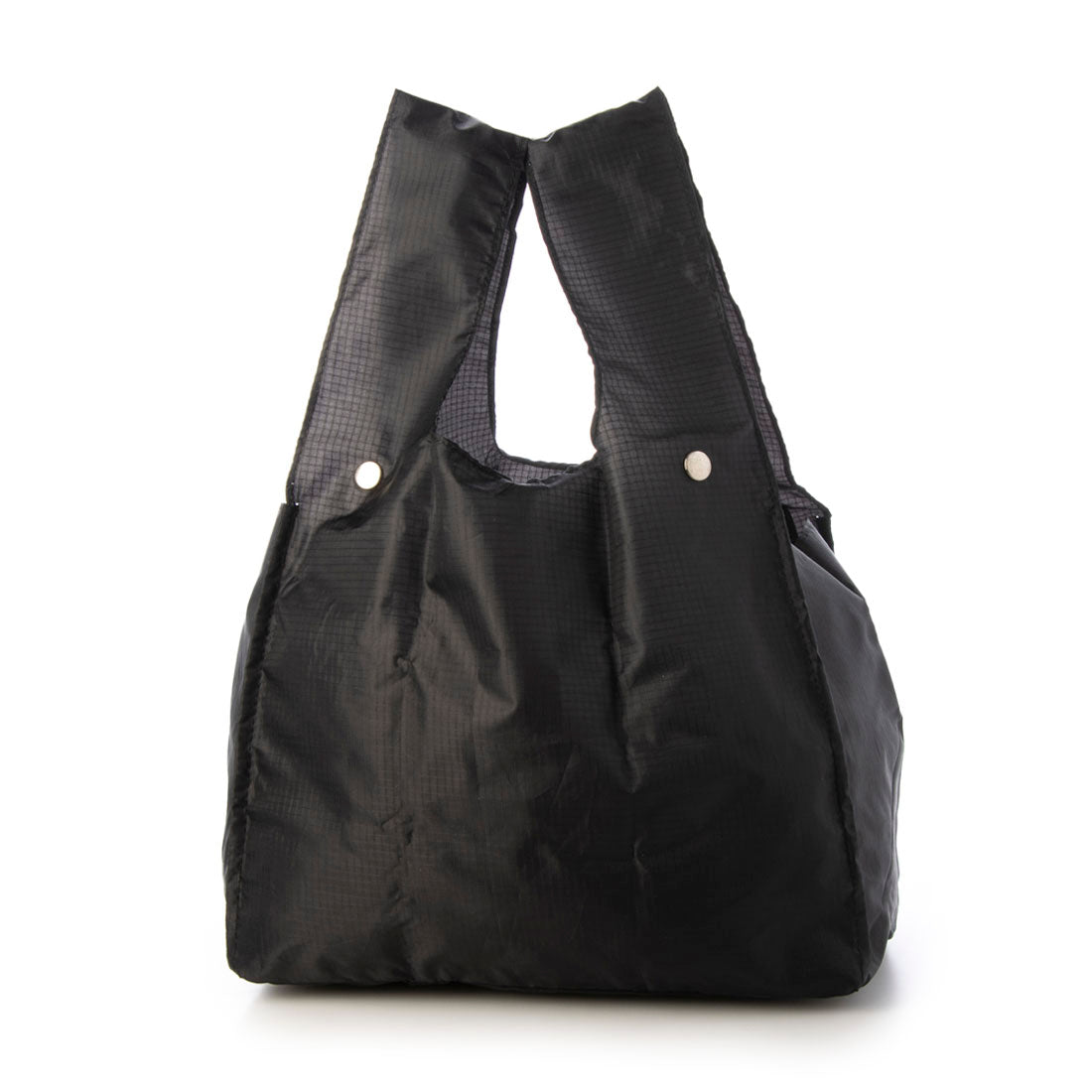 [APPLE BAG] アップルバッグ エコバッグ 冷温セパレート コンビニ袋サイズ 二層式 折り畳み可能（ブラック） ブラック