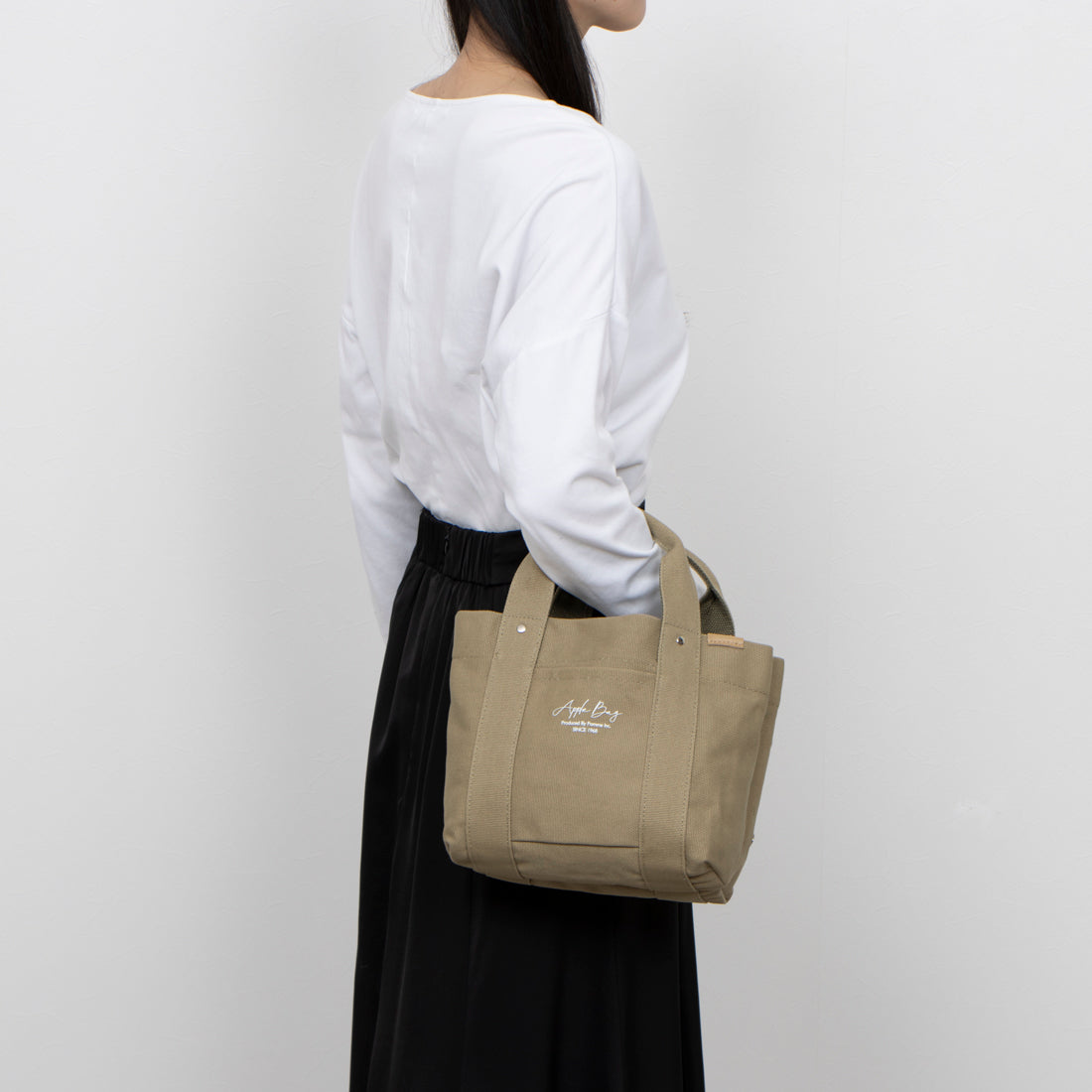 アップルバッグ APPLE BAG 中仕切り ミニトート 3部屋（パープル） パープル