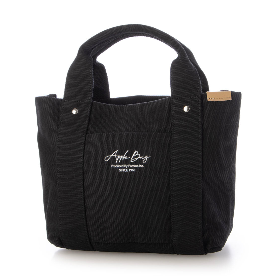 アップルバッグ APPLE BAG 中仕切り ミニトート 3部屋（ブラック） ブラック