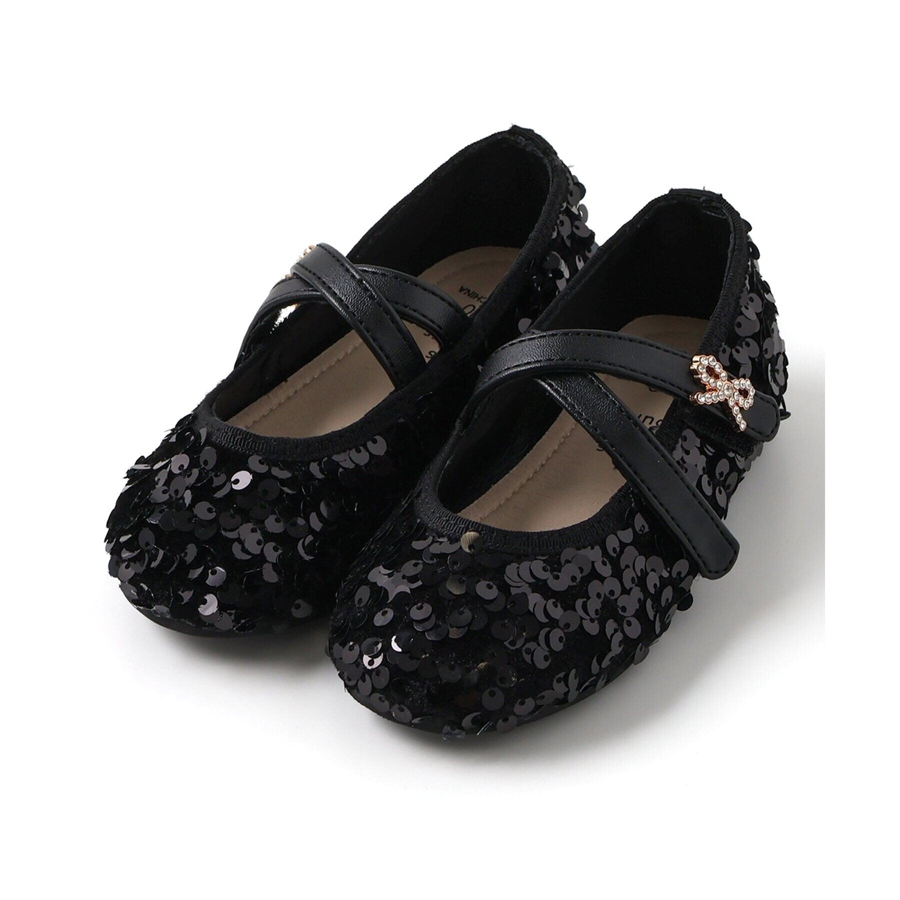 アプレ レ クール apres les cours リボンビジューパンプス （ブラック） ブラック