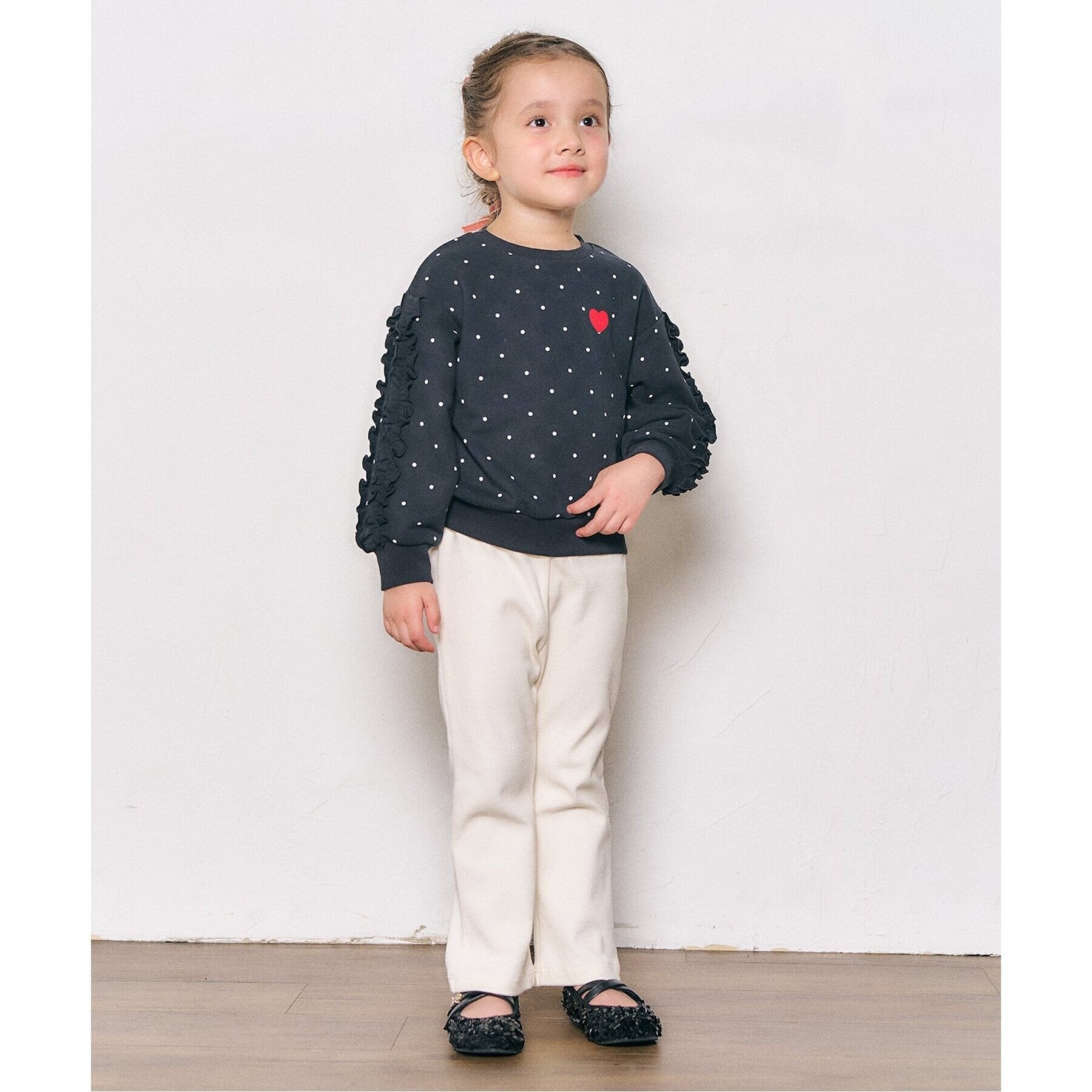 アプレ レ クール apres les cours リボンビジューパンプス （ブラック） ブラック