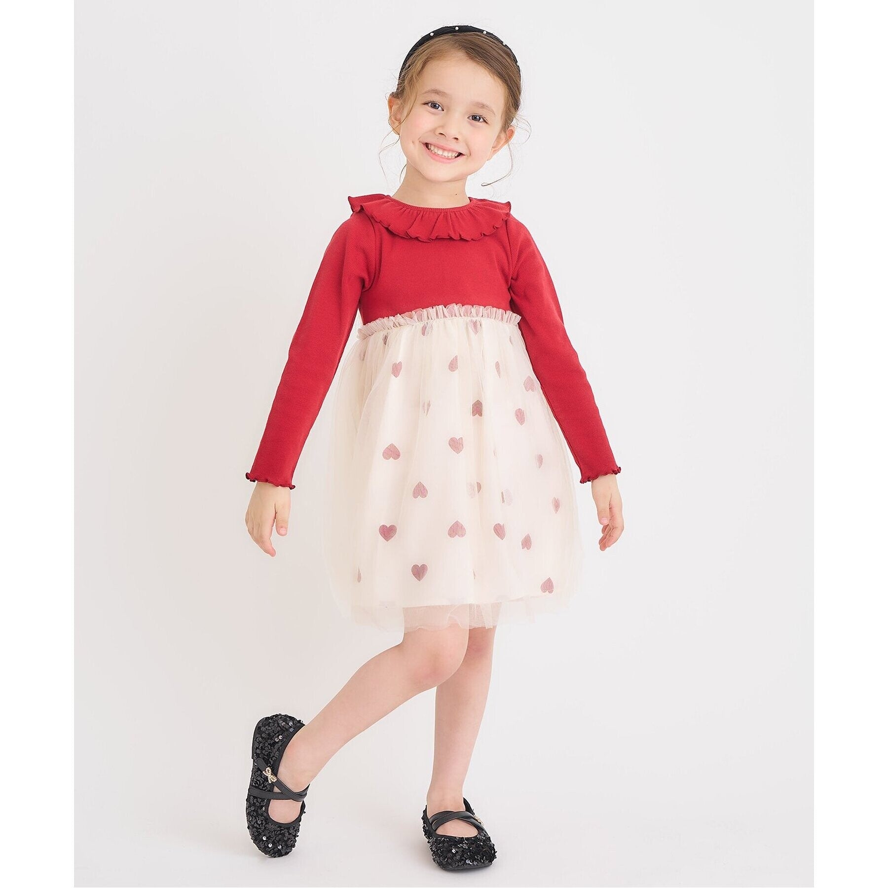 アプレ レ クール apres les cours リボンビジューパンプス （ブラック） ブラック