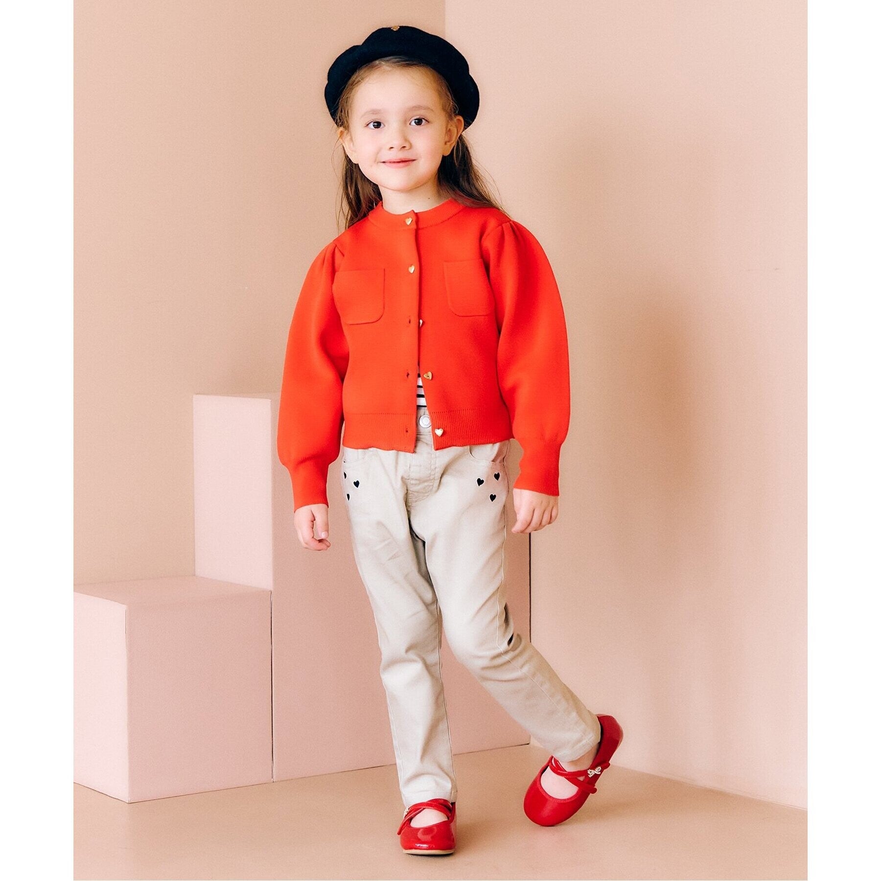 アプレ レ クール apres les cours リボンビジューパンプス （ブラック） ブラック