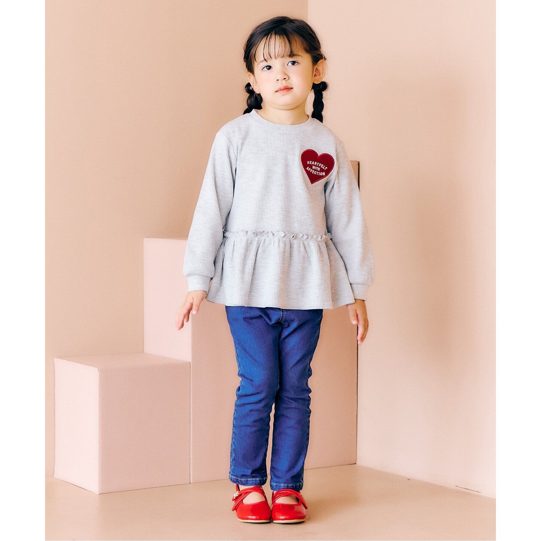 アプレ レ クール apres les cours リボンビジューパンプス （ブラック） ブラック