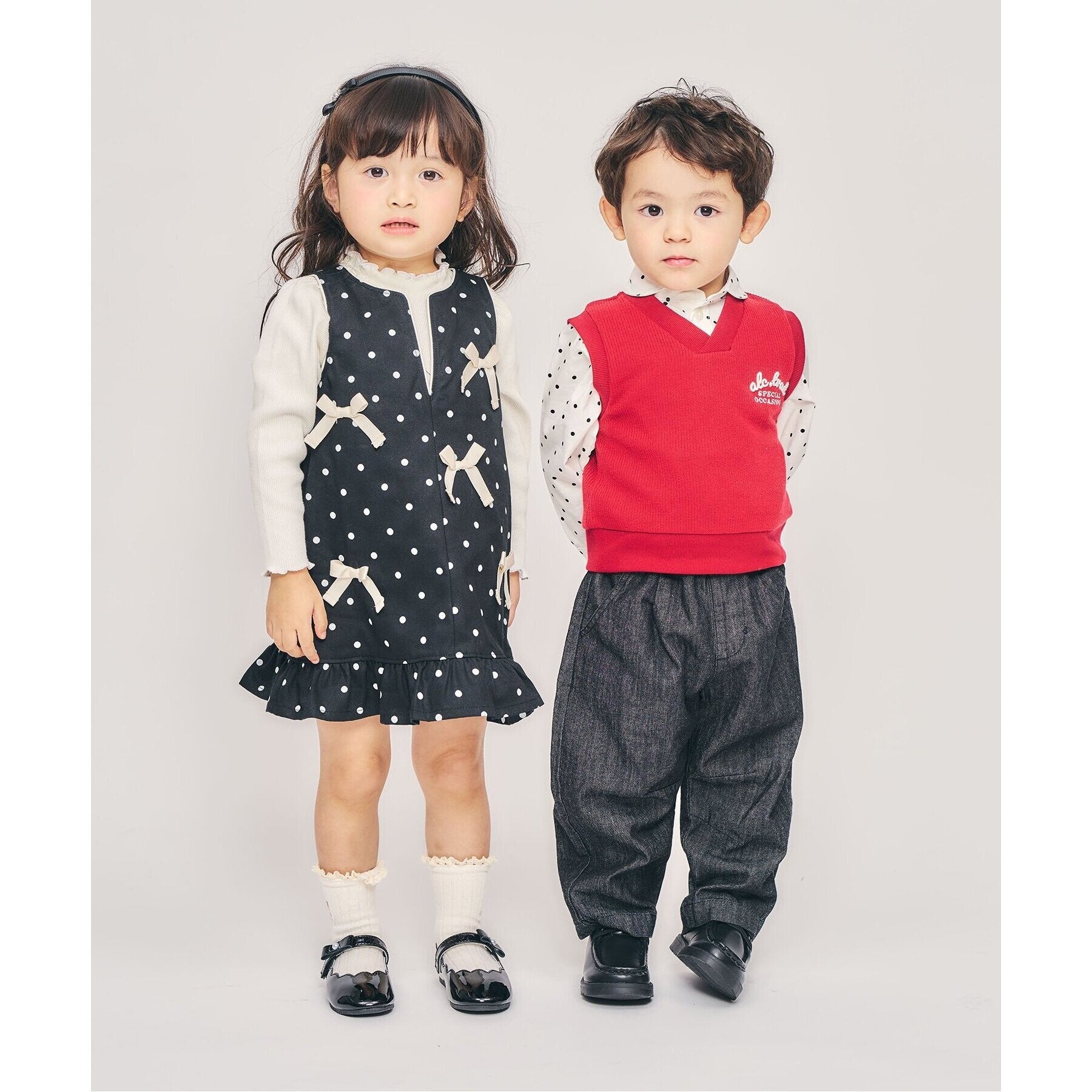 アプレ レ クール apres les cours スカラップリボンパンプス （アイボリー） アイボリー