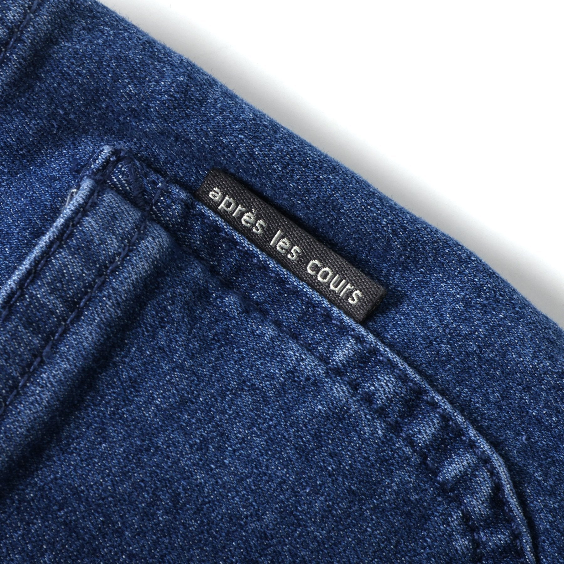 アプレ レ クール apres les cours 裏起毛スキニーパンツ｜7days Style pants  10分丈 （デニム） デニム