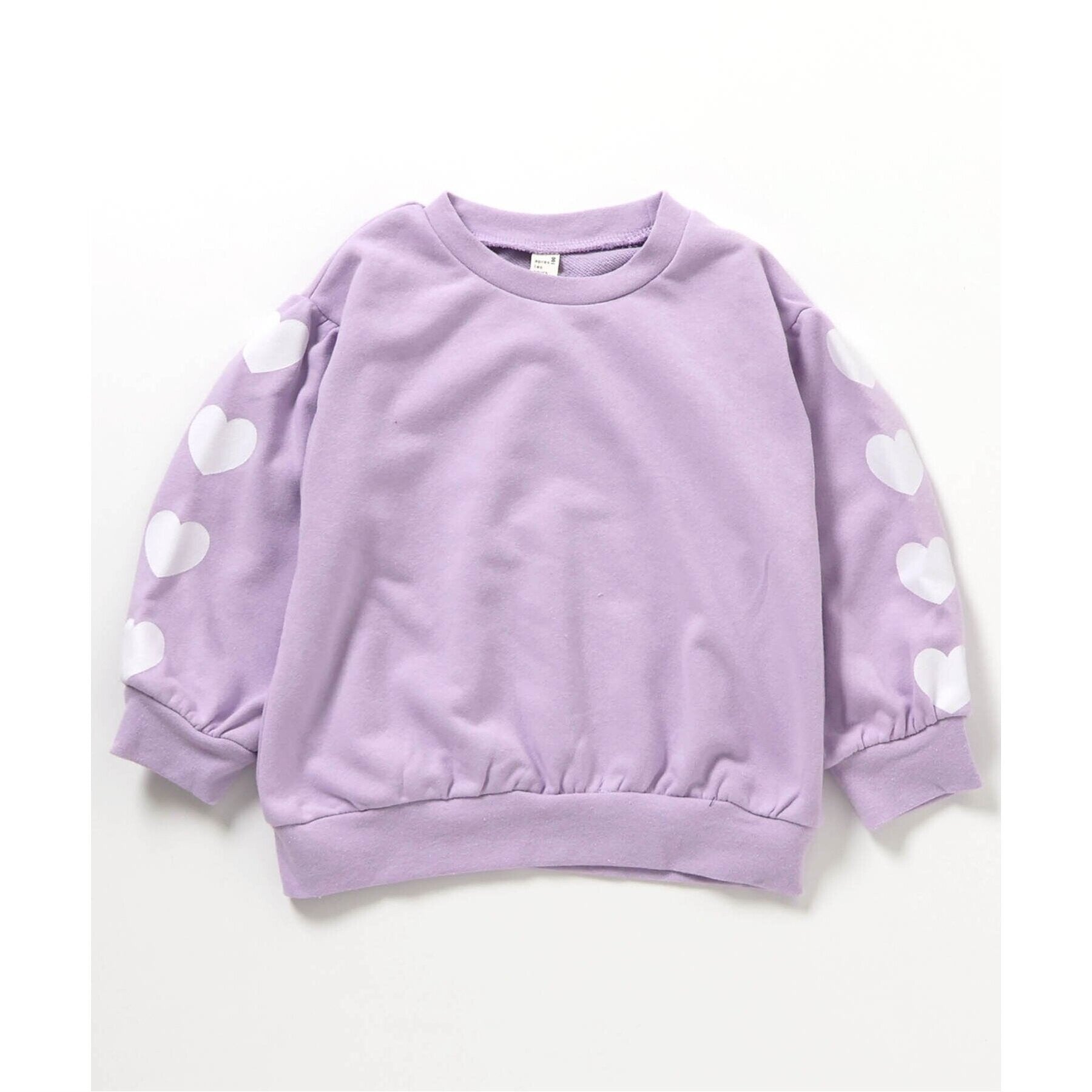 アプレ レ クール apres les cours WEB限定 袖モチーフトレーナー/7days Style （ラベンダー） ラベンダー