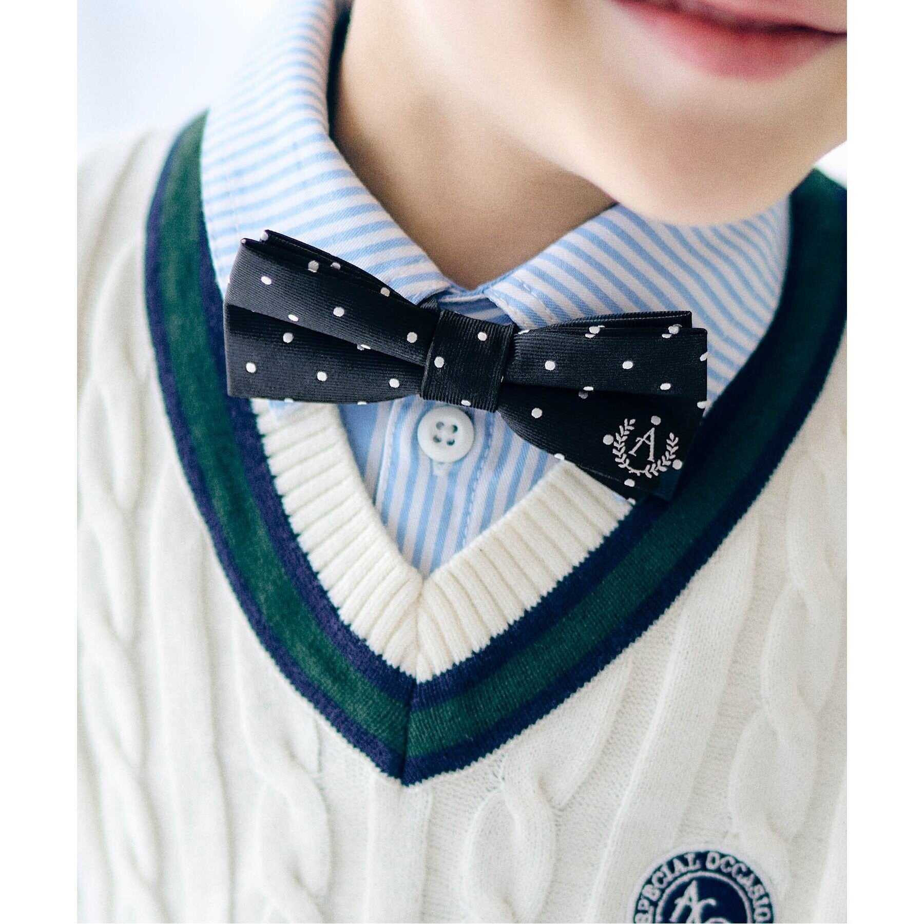 アプレ レ クール apres les cours フォーマル蝶ネクタイ （ドット柄） ドット柄