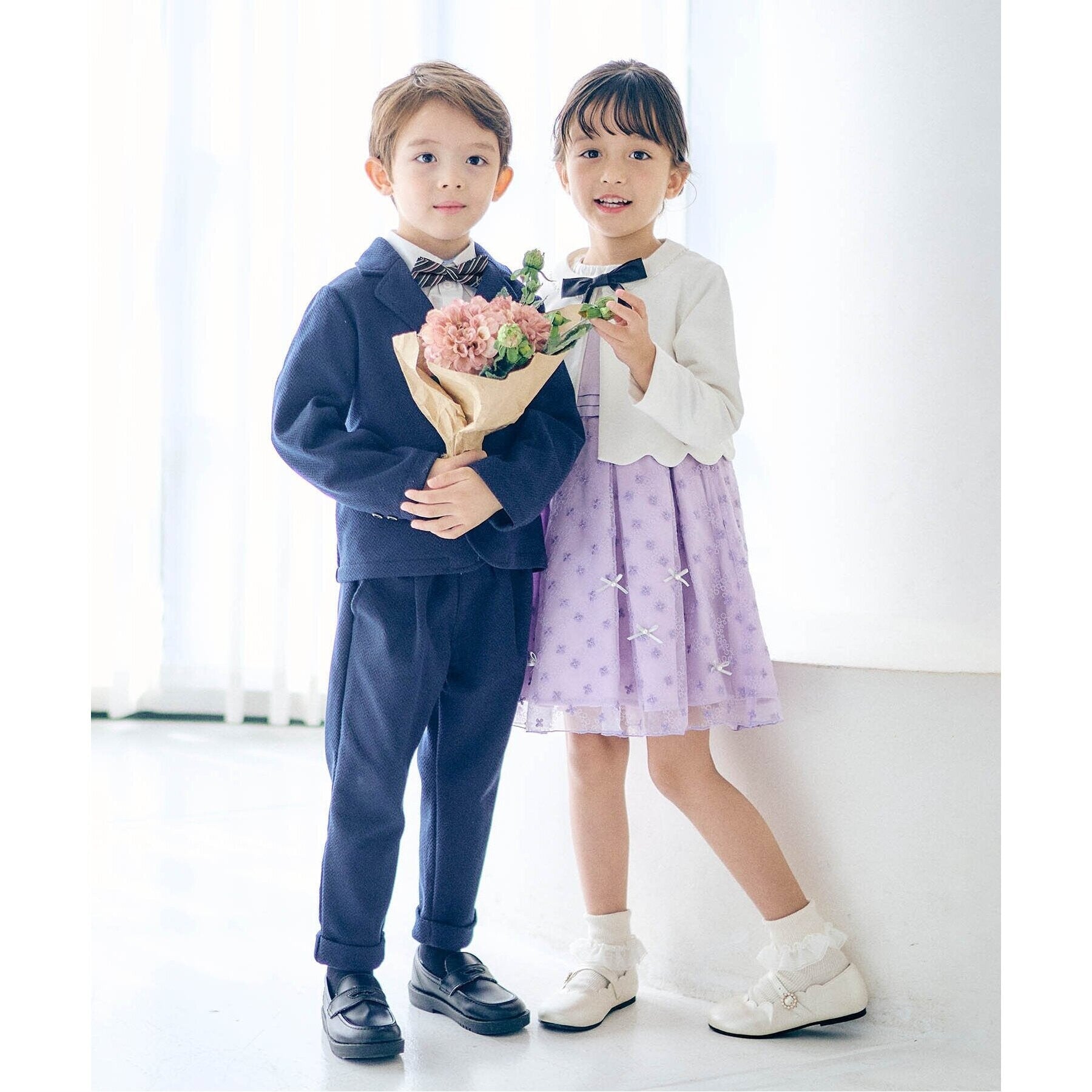 アプレ レ クール apres les cours フォーマル蝶ネクタイ （ドット柄） ドット柄