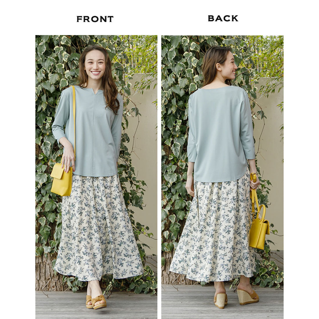 Aqua Garage aquagarage skirt maxi length gathered