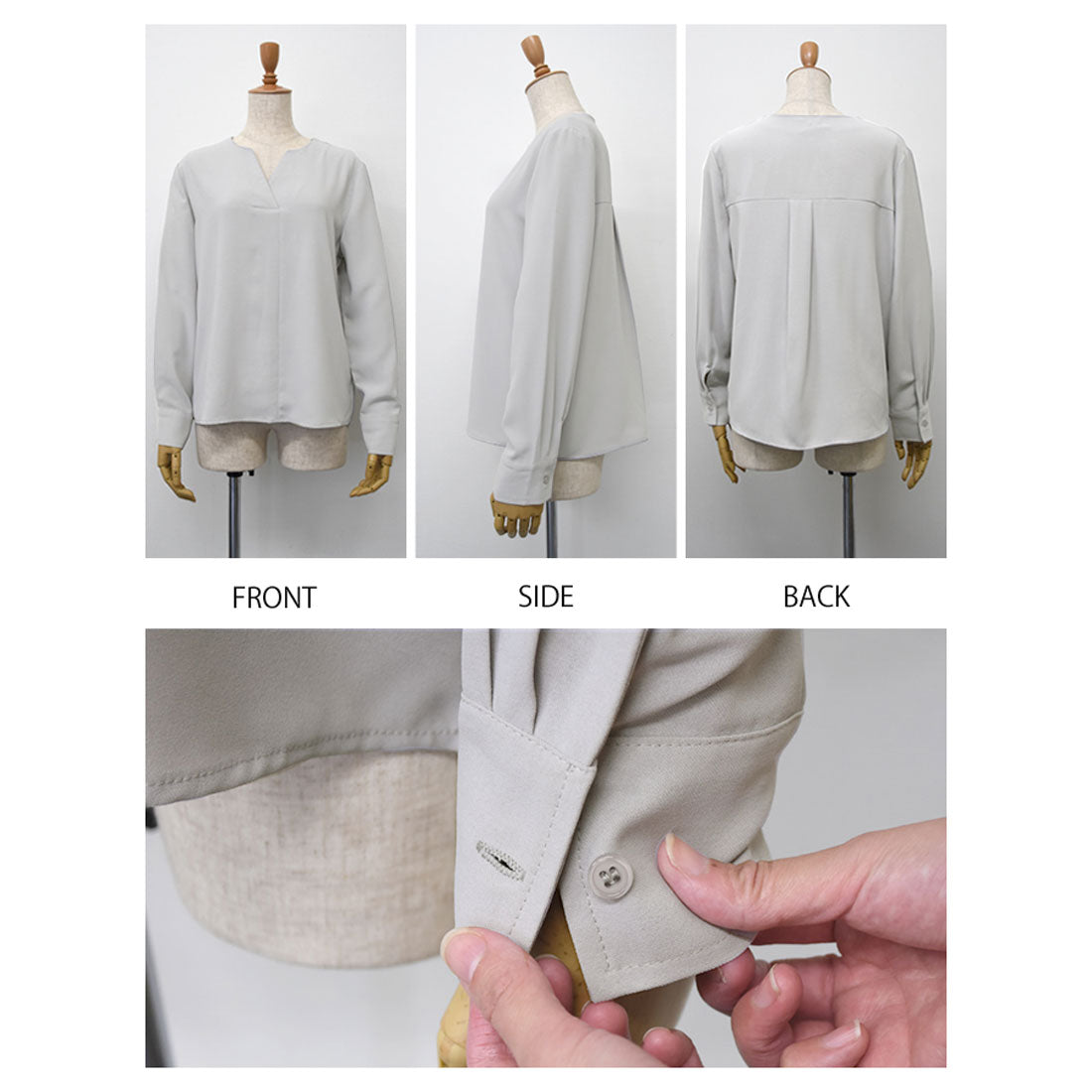 アクアガレージ aquagarage フォーマルブラウス （ブラック） ブラック