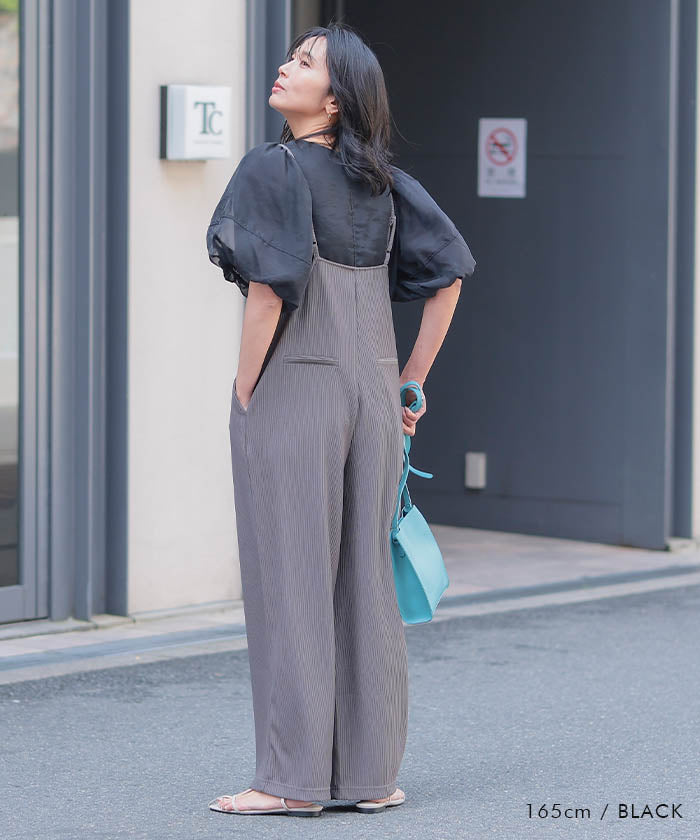 アクアガレージ aquagarage オーガンジー袖バルーントップス 春 夏 秋 （オフホワイト） オフホワイト