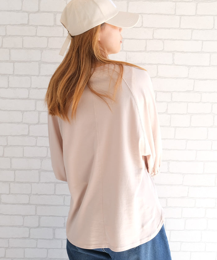 アクアガレージ aquagarage ボリューム袖カットソー レディース 春 夏 秋 （ピンク） ピンク