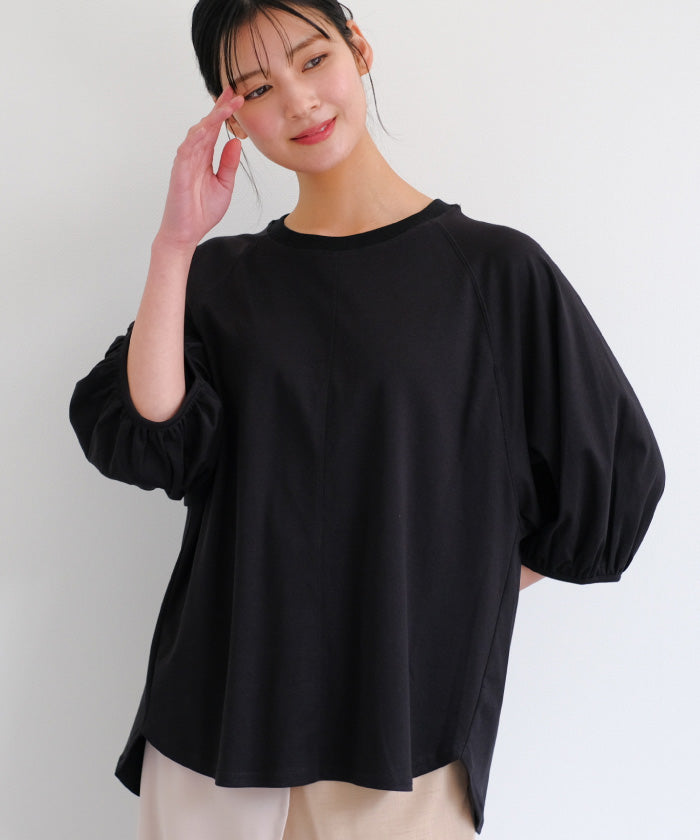 アクアガレージ aquagarage ボリューム袖カットソー レディース 春 夏 秋 （ピンク） ピンク