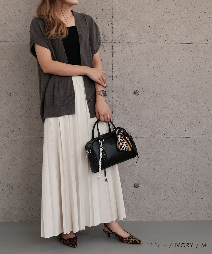 アクアガレージ aquagarage スエードプリーツロングスカート  レディース | アクアガレージ aquagarage 予約(8月下旬頃) （チャコール） チャコール