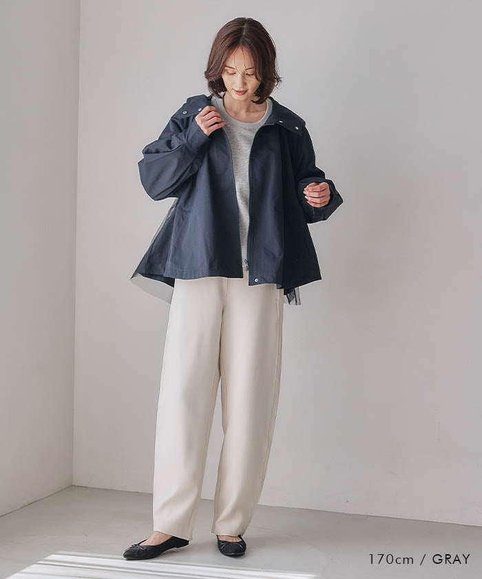 アクアガレージ aquagarage 袖タックバルーントップス 秋 冬 M  レディース | アクアガレージ aquagarage （ブラック） ブラック