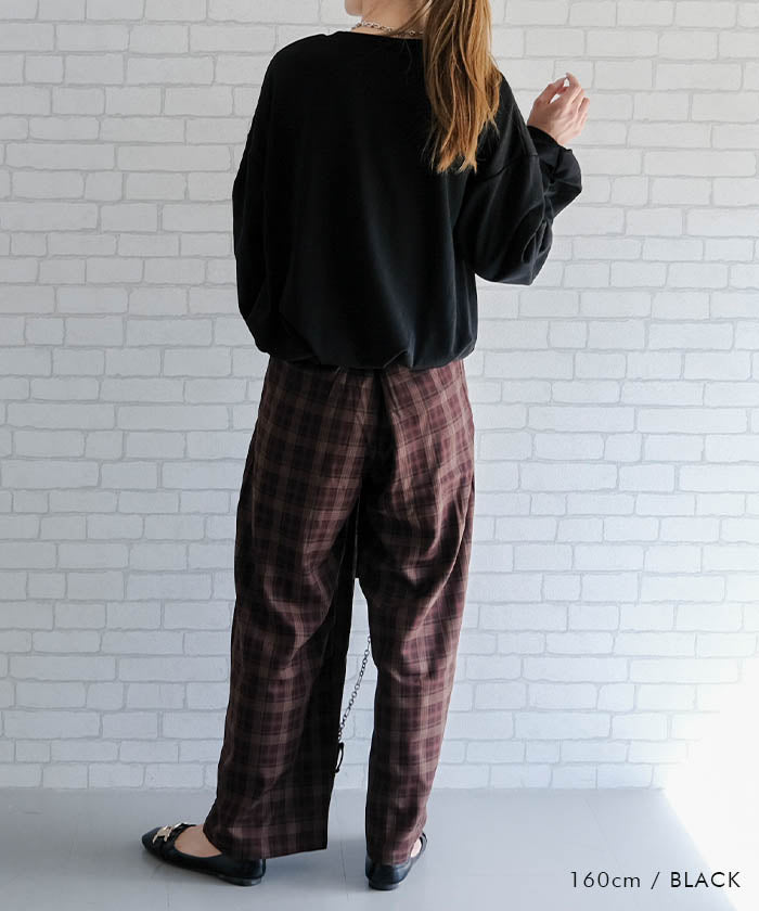 アクアガレージ aquagarage 袖タックバルーントップス 秋 冬 M  レディース | アクアガレージ aquagarage （ブラック） ブラック