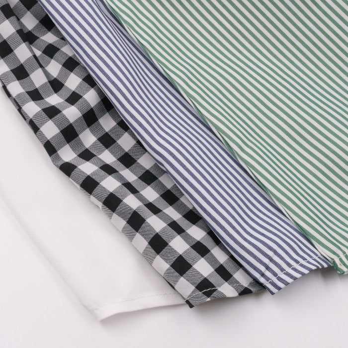 アクアガレージ aquagarage シャツ生地のレイヤード付け裾