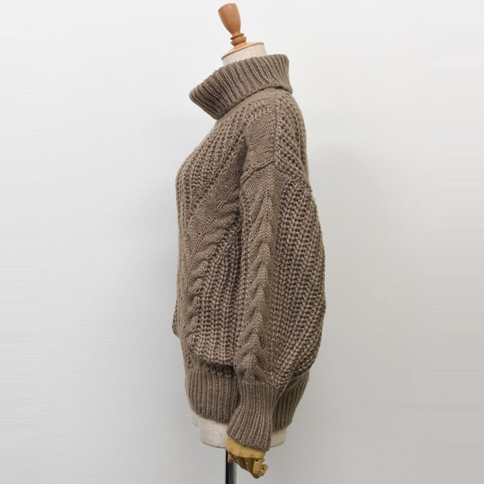 Aqua Garage aquagarage cable knit knit off turtleneck cable knit