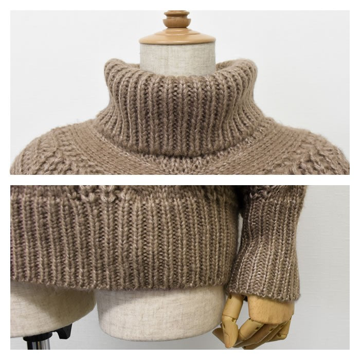 Aqua Garage aquagarage cable knit knit off turtleneck cable knit