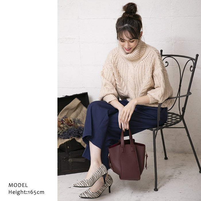 Aqua Garage aquagarage cable knit knit off turtleneck cable knit