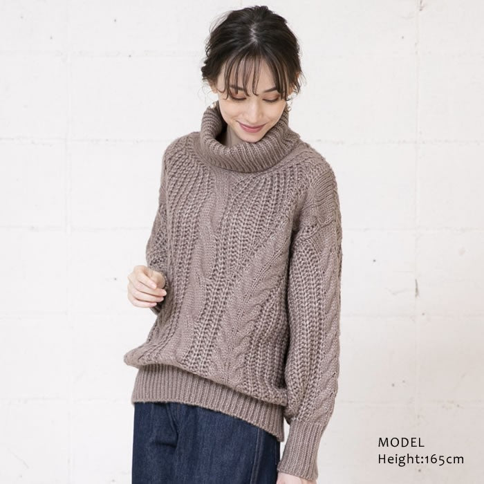 Aqua Garage aquagarage cable knit knit off turtleneck cable knit
