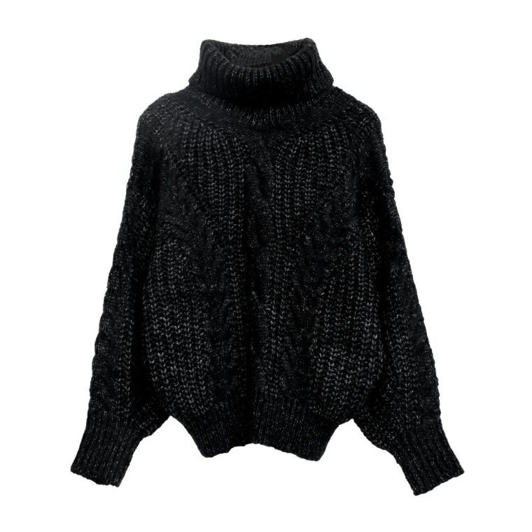 Aqua Garage aquagarage cable knit knit off turtleneck cable knit