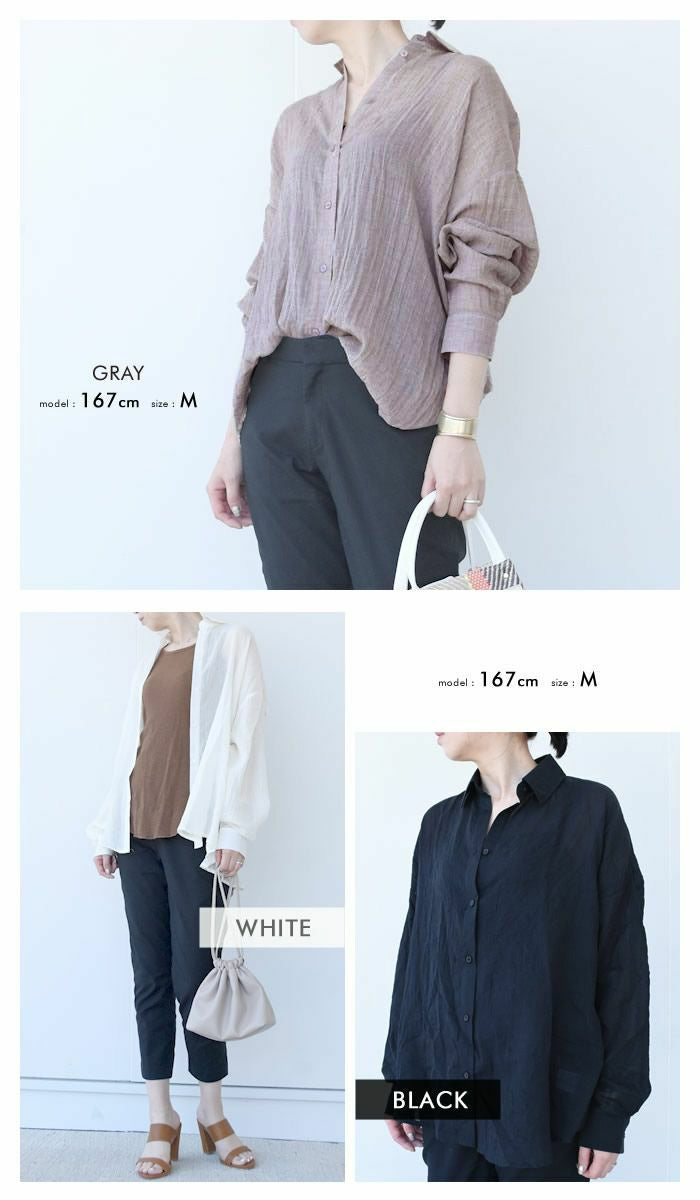 aquagarage aquagarage sheer shirt women's gauze shirt