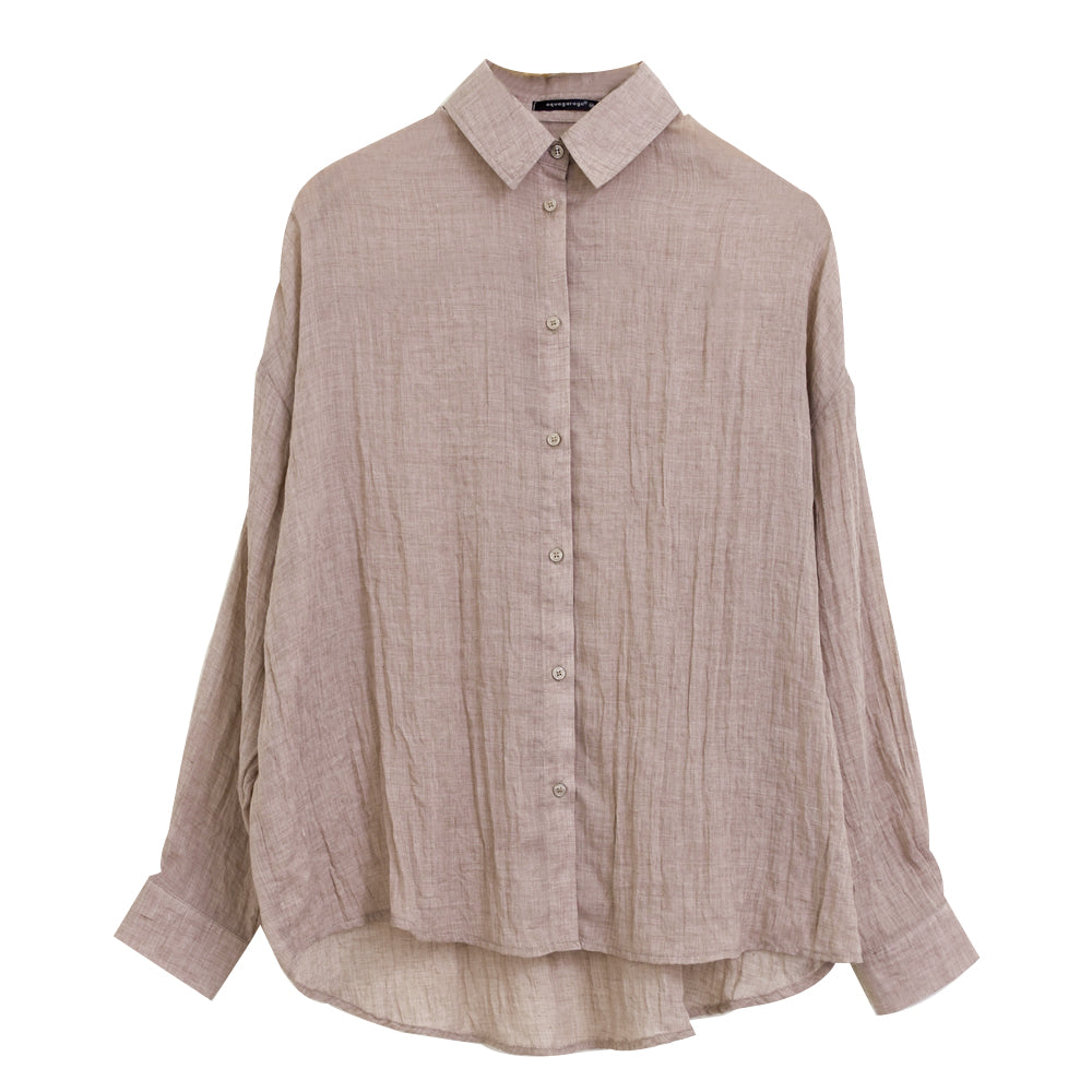 aquagarage aquagarage sheer shirt women's gauze shirt