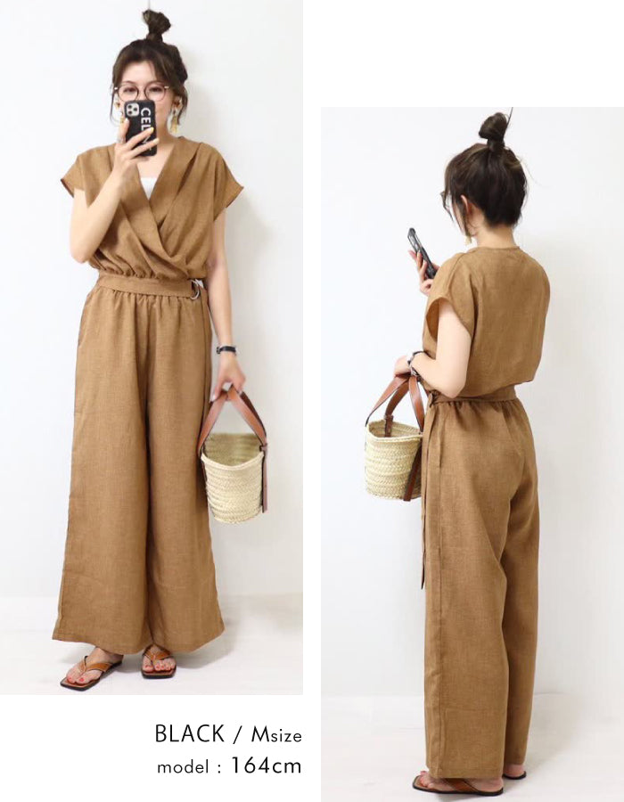 アクアガレージ aquagarage カシュクールオールインワン （キャメル） キャメル