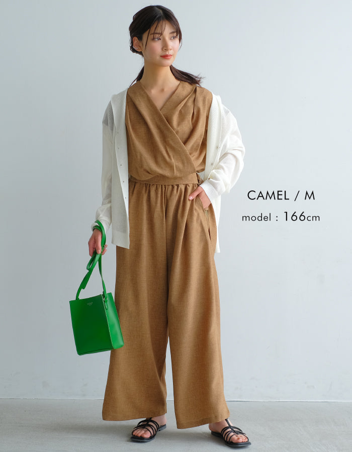 アクアガレージ aquagarage カシュクールオールインワン （キャメル） キャメル